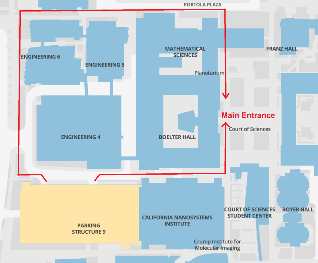 Entrance Map to Boelter Hall